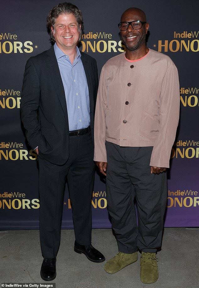 So was 12 Years a Slave director Steve McQueen (right), who could be seen mingling with Adam Stockhausen (left), a production designer he's worked with three times.