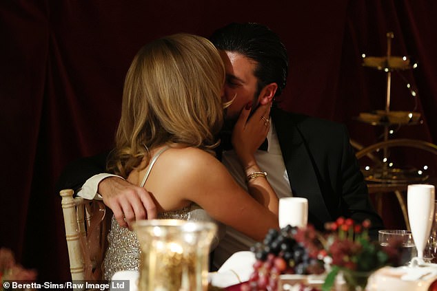 Ella Rae Wise and Dan packed on the PDA as they joined the rest of the TOWIE cast for filming over dinner.