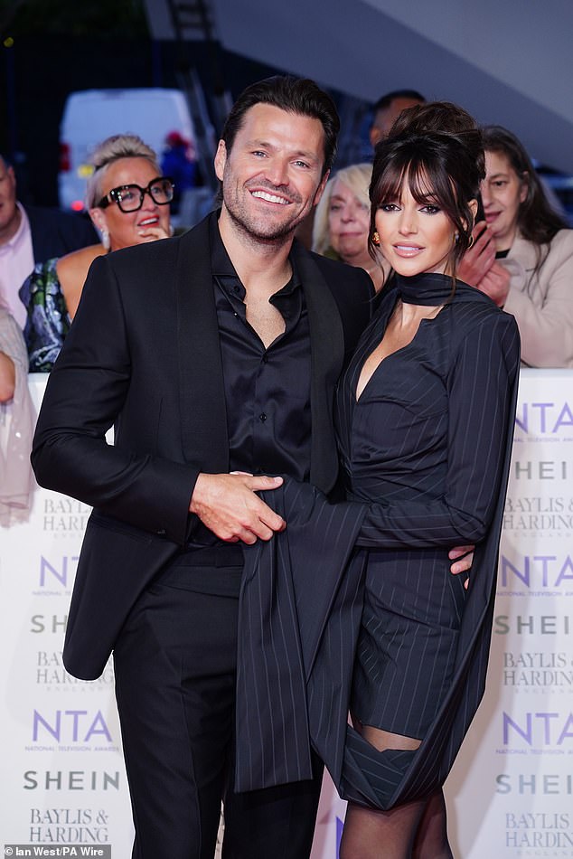 James shared that while Nicoline has already met her best friend Mark, she's excited to cross paths with his wife Michelle Keegan (Mark and Michelle are pictured in September).