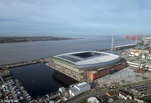 A shiny new stadium standing proud on the banks of the Mersey awaits next season