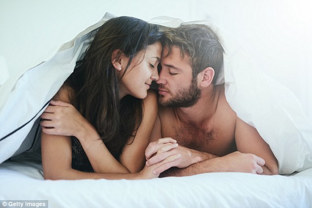 Researchers found that, as expected, 18- to 19-year-olds are most active between the sheets and have sex twice a week on average (file photo posed by models)