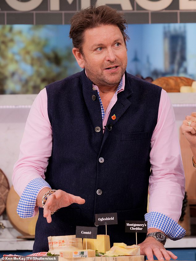 He is famous for his appearances on This Morning and his own ITV cooking show, James Martin's Saturday Morning.