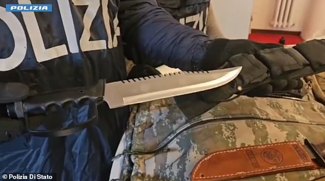 The police raid uncovered zombie knives at one of the more than two dozen properties they searched.