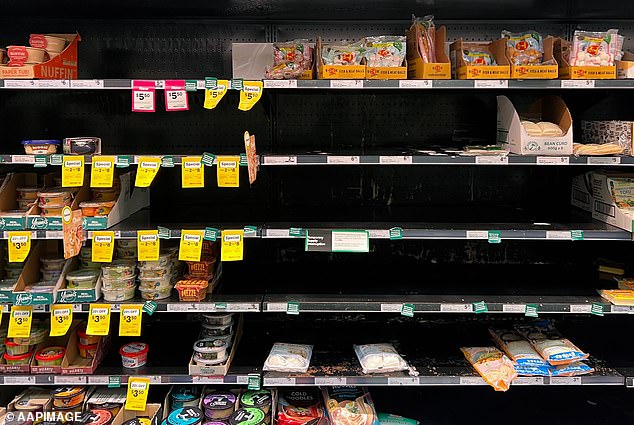 Products missing from some Woolworths supermarkets due to ongoing industrial action