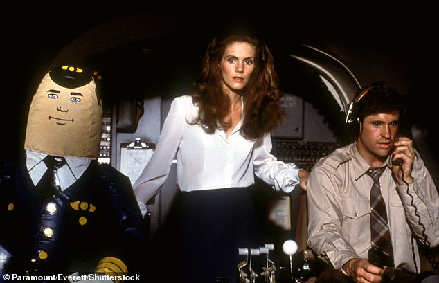 The film, starring Robert Hays, follows Hagerty's flight attendant character as she becomes involved in absurd and ridiculous events during a flight.