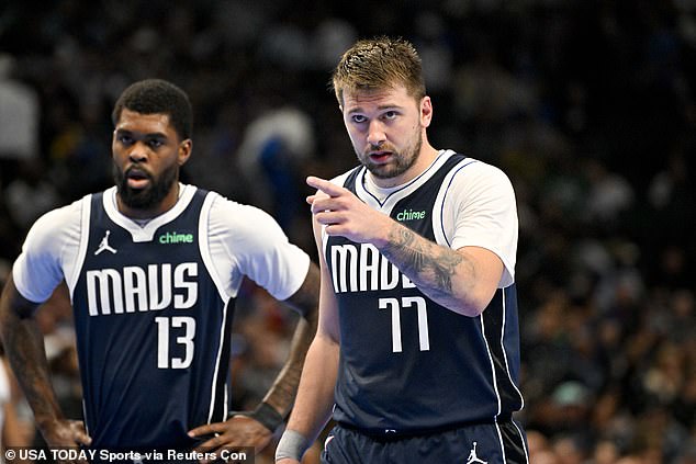 Luka Doncic's (right) salary also doesn't come close to Rain's astronomical 2024 earnings