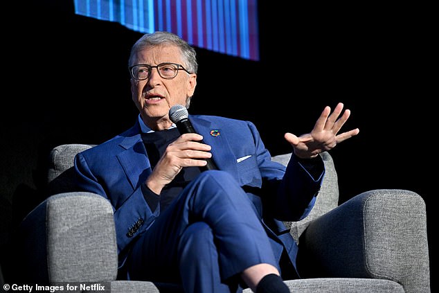 Billionaire climate activist Bill Gates (seen in September) was in the top ten twice with two different private jets