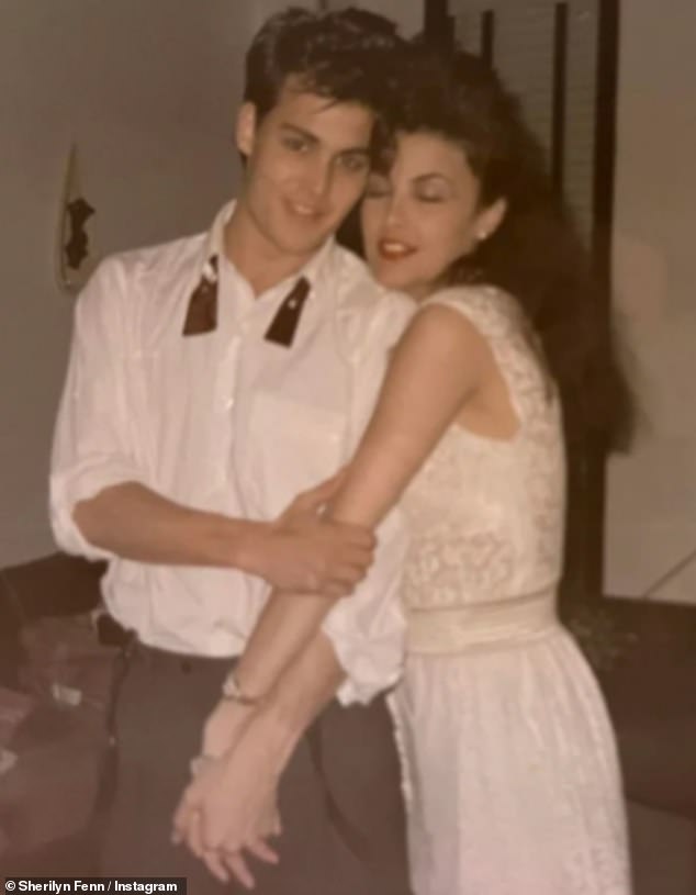 Johnny and Sherilyn (pictured) embarked on a more than three-year romance and even got engaged before they eventually broke up and he moved on with Jennifer Gray