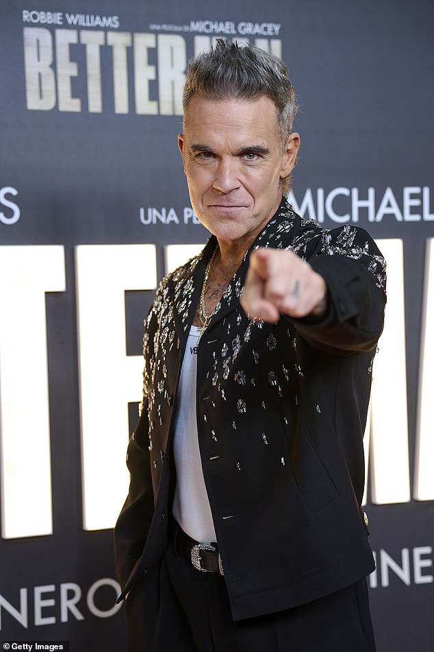 Robbie Williams lampooned the iconic British pop band at the launch of his biopic Better Man last week.