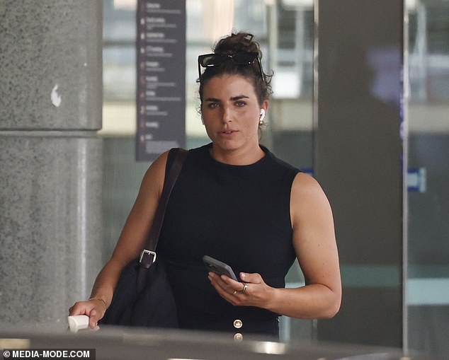 The Australian Olympic champion, 30, was seen landing at Sydney Airport on the same day news of her split from Matthieu broke.