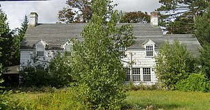 His third property at 424 State Street is not listed with the others, yet the house appears to be in distress as it features multiple broken windows, missing shingles and an extremely overgrown landscape. Pictured: the building at 424 State Street