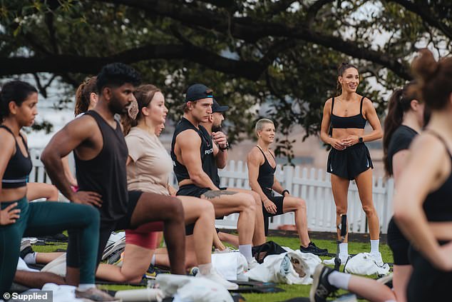 Influential people, including former sprinter Katie Williams (centre defender), attended the training camp as they were put through their paces during class.