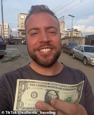 In one video, Chris shares how much food he can eat for $1 in Lagos, Nigeria.