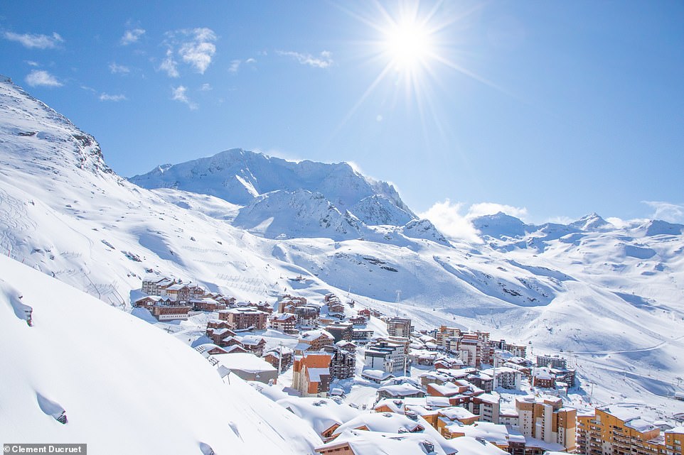 At 2,300 m (7,545 ft), Val Thorens, surrounded by six glaciers, is the highest ski resort in Europe.