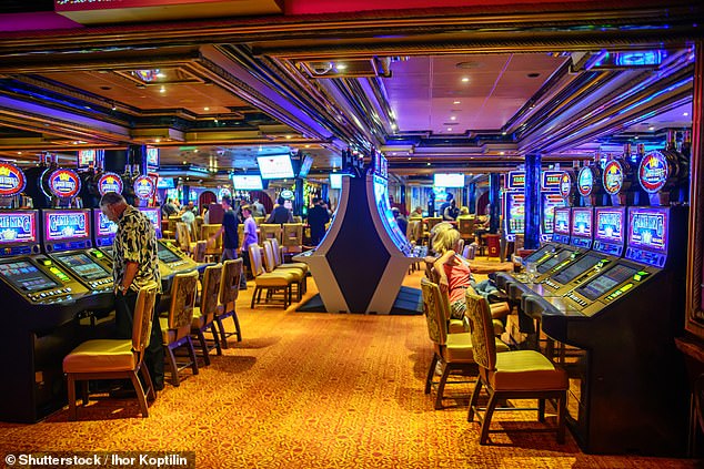 For many passengers, the onboard casino is a lively and exciting attraction, but it is also a huge source of income for cruise lines (file image)