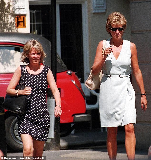 Diana and Victoria in Mayfair in 1995