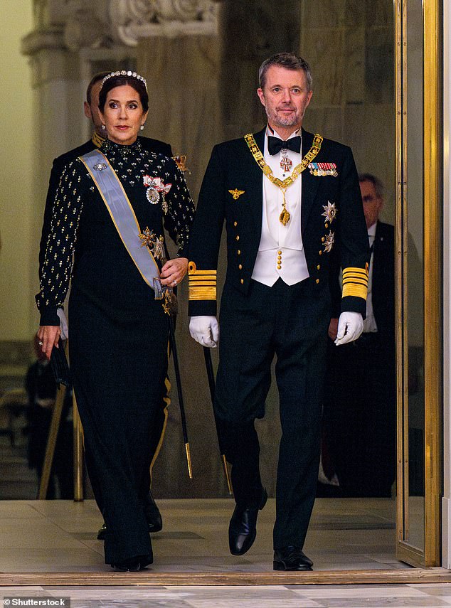 The monarch, 52, wife of King Frederick X, celebrated her first year as monarch by unveiling the tiara in a video on social media last week, before wearing it for the first time in Copenhagen on Friday.