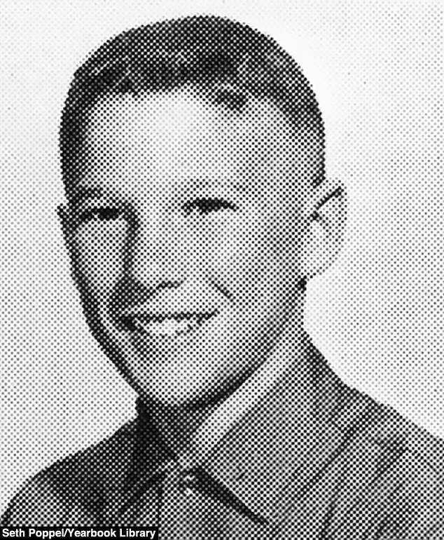 The silver screen star was a charming teenager in his 1962 7th grade yearbook portrait