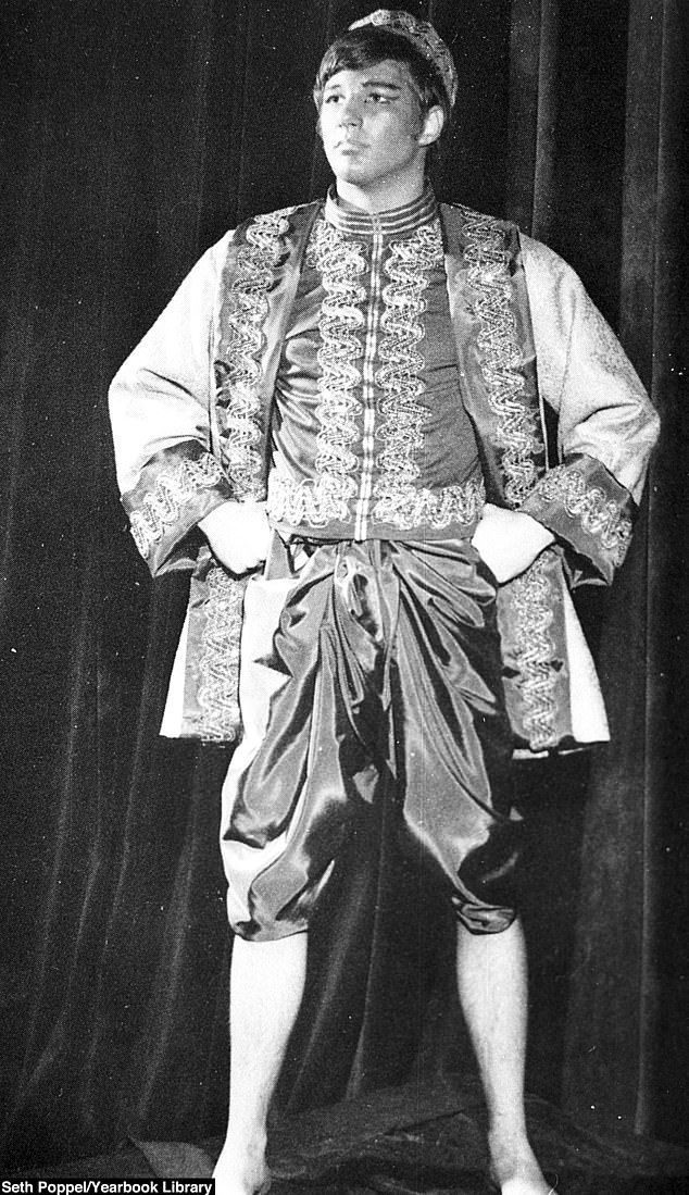 Acting was always his passion. He is depicted here as The King in the school's 1967 performance of The King And I during his senior year