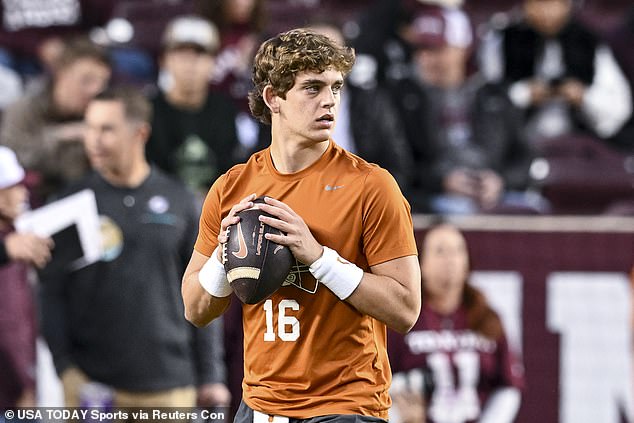 The 19-year-old is a freshman playing for the Texas Longhorns under Steve Sarkisian