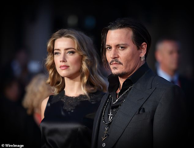 Amber was previously married to Pirates of the Caribbean star Johnny from 2015 to 2017 and they were involved in a high-profile defamation trial in 2022 (pictured together in 2015).