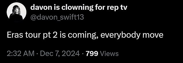 1733624675 935 Taylor Swift fans are convinced shes filming a SECOND Eras