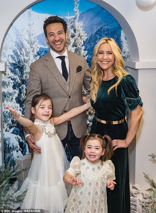 Meanwhile, Sugababes singer Heidi Range approached her husband Alex Partakis and their daughters seemed very happy to be at the event.