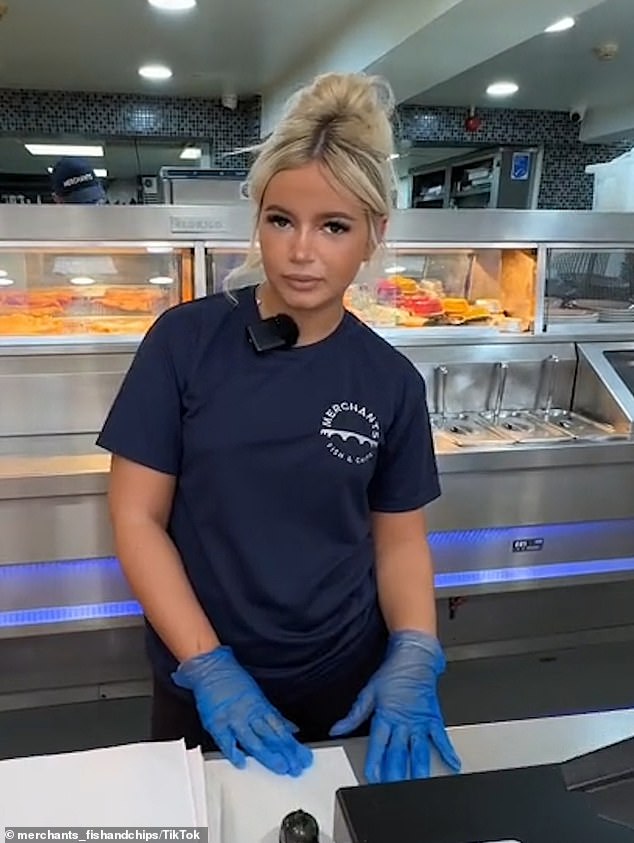 The merchants' Fish and Chip store went viral on TikTok when its customers ordered POV videos with the same employee serving