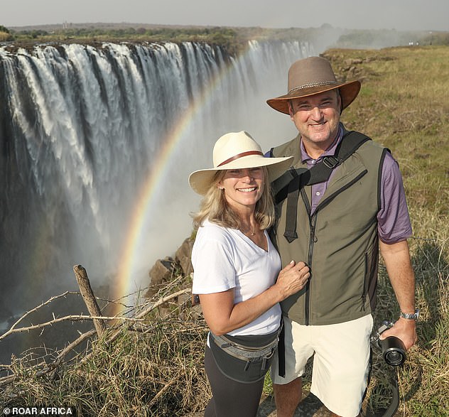 Guests witness Victoria Falls from various viewing points.