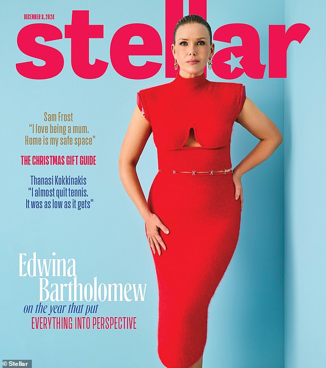 Edwina opened up to this week's issue of Stellar Magazine