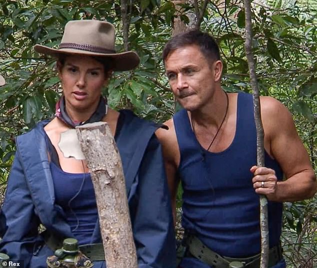 Rebekah Vardy and former Premier League star Dennis Wise on I'm A Celebrity in 2017