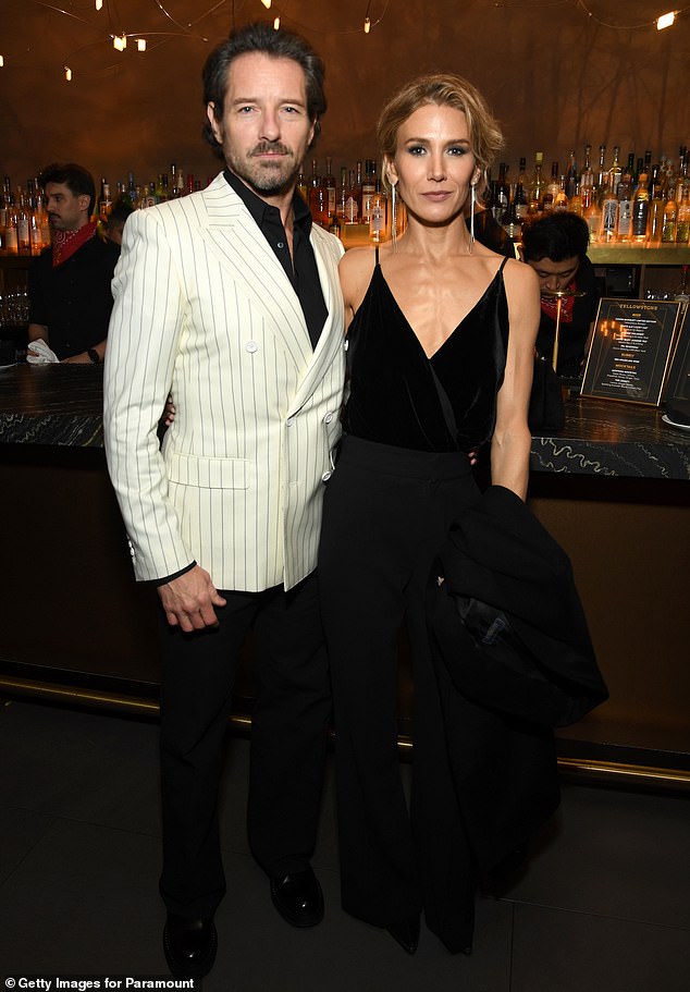 Landon with co-star Bohen at the Yellowstone season 5B premiere in New York