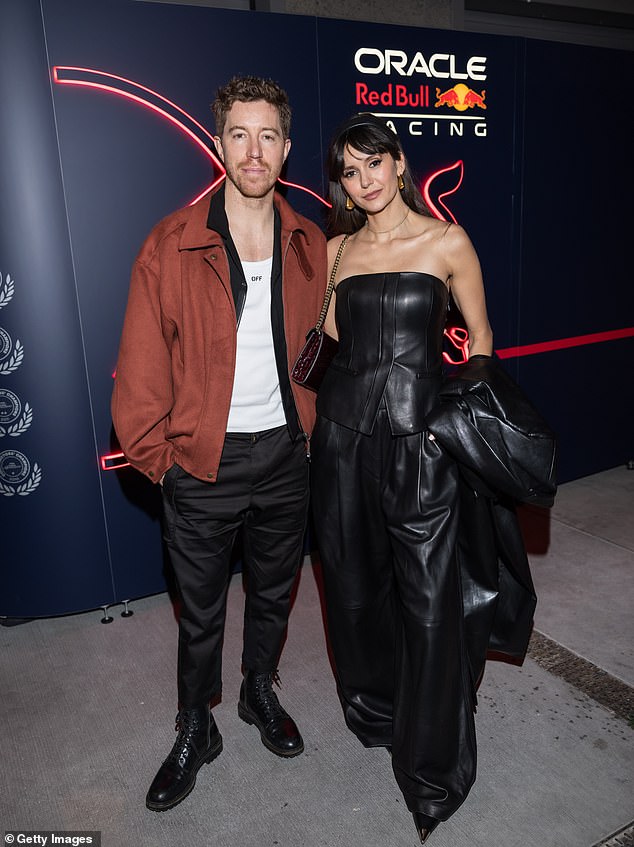 But not even the mishap at the convention could dampen Nina's shine. She and her longtime boyfriend, 38-year-old Olympic snowboard champion Shaun White. Seen here on November 23, 2024.