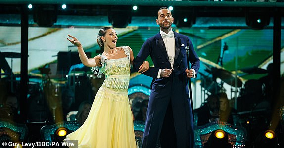 For use only in the United Kingdom, Ireland or Benelux countries. Undated BBC photo of Pete Wicks and Jowita Przystal during Saturday's live show of Strictly Come Dancing on BBC1. Issue date: Saturday December 7, 2024. PA Photo. See PA story SHOWBIZ Strictly. Photo credit should read: Guy Levy/BBC/PA WireNOTE TO EDITORS: Not to be used more than 21 days after publication. You may use this image free of charge solely for the purpose of publishing or reporting on current BBC programming, staff or other BBC production or activity within 21 days of its broadcast. Any use after that time MUST be authorized through BBC Picture Publicity. Please credit the image to the BBC and any named freelance photographers or program makers, as described in the title.