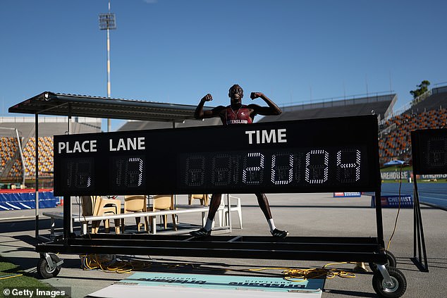 It came after he broke the 56-year-old Australian record to become the world's fastest 16-year-old over 200 metres.