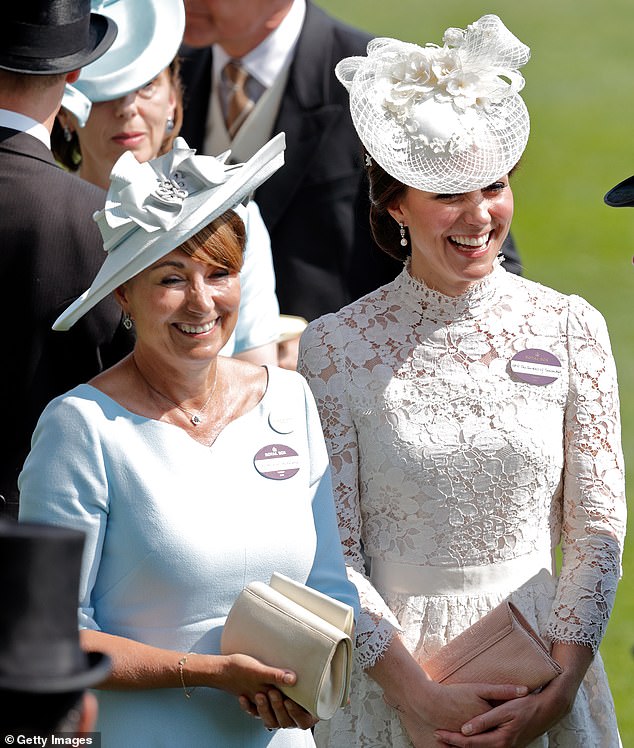 Kate and Carole enjoy a day at the Royal Ascot races in 2017