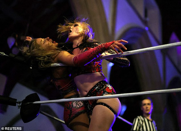 'Posh Princess' Kiara (left) has been performing for Kingdom Wrestling for two years