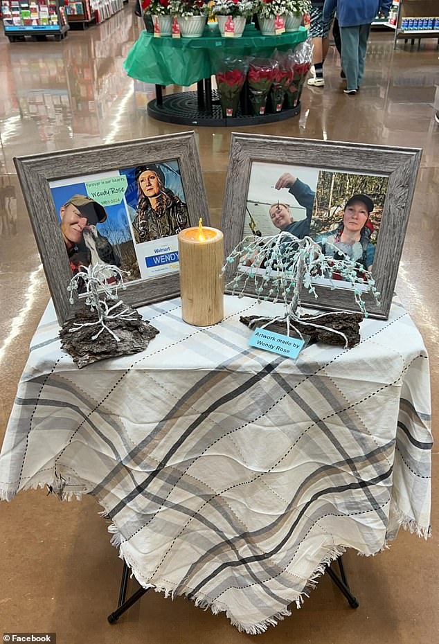 Rose's coworkers also responded to the tragic news of her death, when one of them, Cindy Taylor Sheldon, set up a memorial for her at the Walmart store where they worked together.