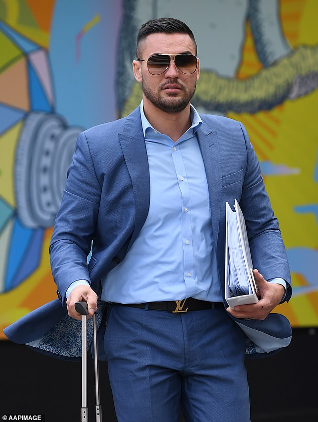 Mehajer left prison wearing the same suit he was wearing on the day of his arrest.