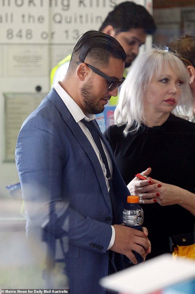 Mehajer and her lawyer Zali Burrows buy a drink and a snack at another stop