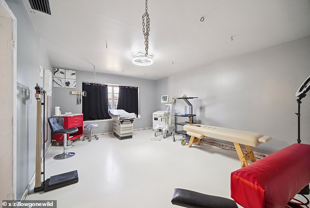 One room was designed to look like a doctor's office, but the Zillow listing made it clear that 