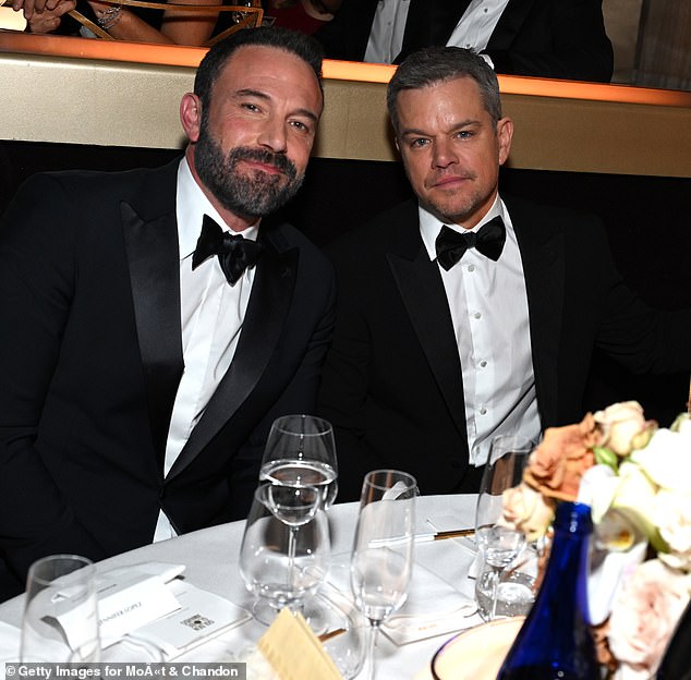 Matt and Ben were spotted laughing while filming scenes for the movie in Los Angeles last month, and the Good Will Hunting duo are producing the film through their production company Artists Equity, which they launched in November 2022 (pictured together last year)