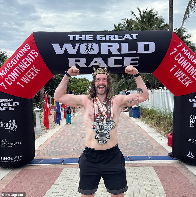 In November this year, the Irishman completed The Great World Race by running seven marathons on seven continents in seven days.