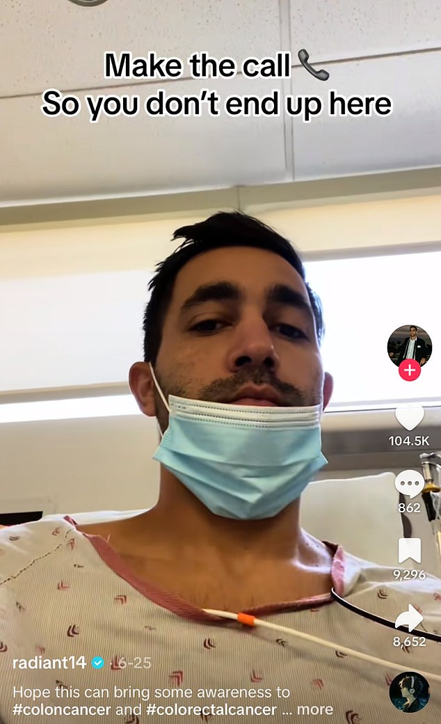 Now he shares his story on TikTok to raise awareness and adds: 