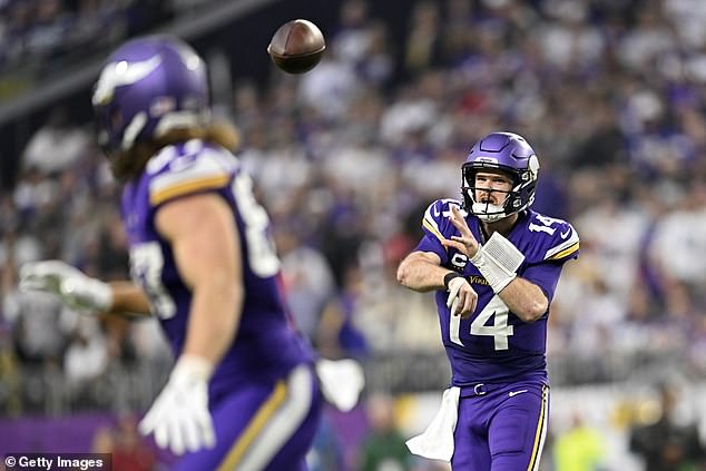 Sam Darnold threw for 347 yards and five touchdowns as the Vikings beat Kirk Cousins' Atlanta.