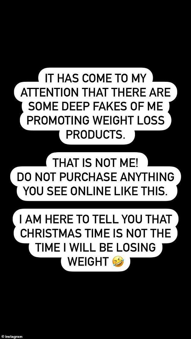 The Block host posted on Instagram to complain about AI deepfakes impersonating him while selling weight loss products.