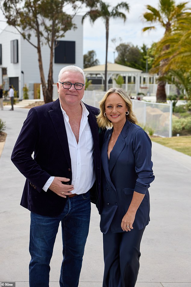 It comes after reports that Scott is ready to hang up his utility belt and retire from The Block after 14 years as host, which he has denied. Pictured: Scott and co-host Shelley Craft.