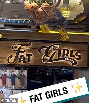 People got nervous after seeing stores like Fat Girls in the Thai plus size mall.