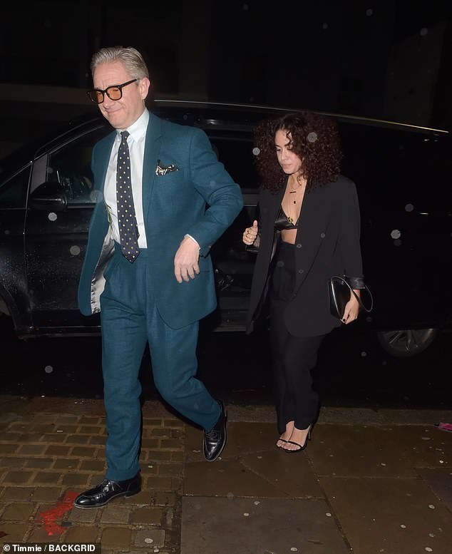 Martin Freeman left after the ceremony with partner Rachel Benaissa