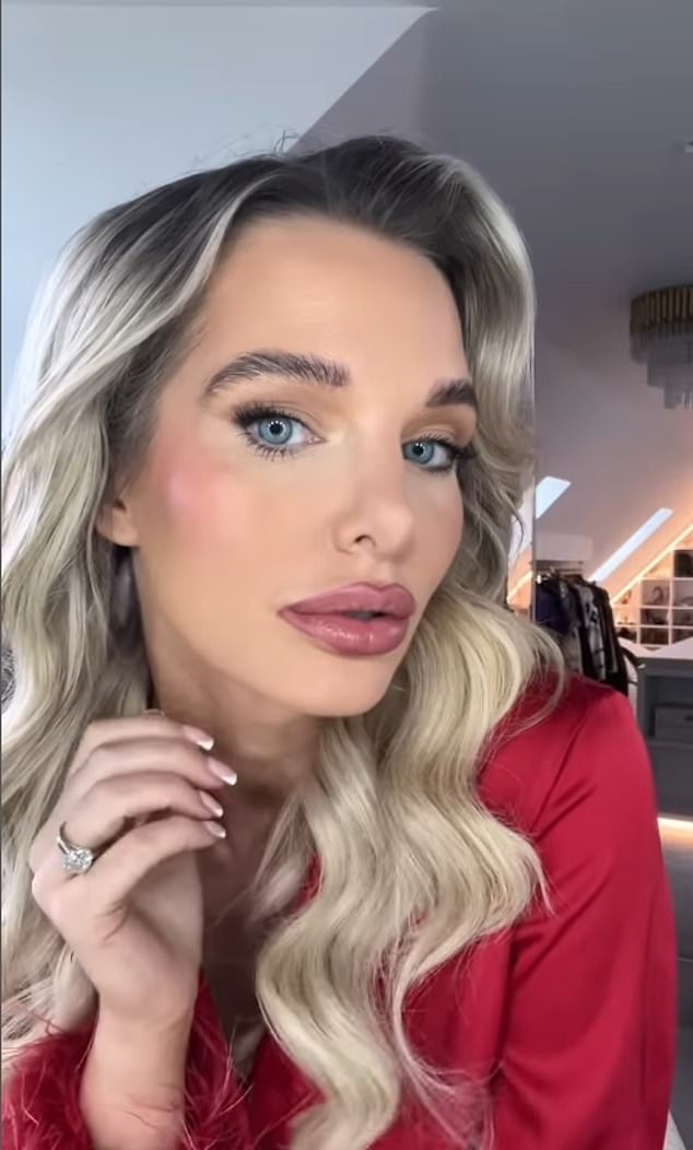 The former Coronation Street star, 32, came under fire after posting a video of herself getting ready for a night out in Liverpool, where she showed off her heavily lined lips.